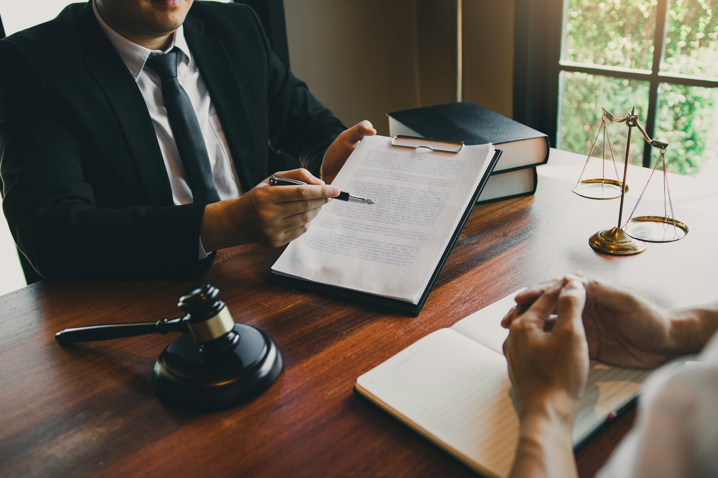 Legal Advisor Talking to a Client